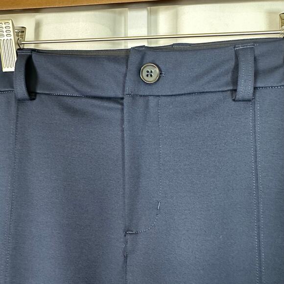 EUC Duluth Trading Co Women's 16 Regular‎ High Waist Wide Leg Ponte Pants Blue - Picture 2 of 10
